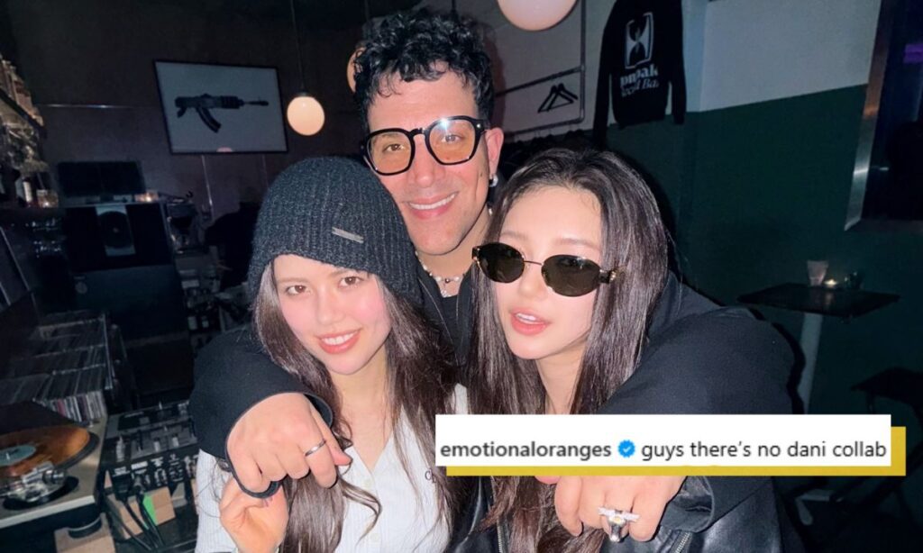 Emotional oranges' azad right denies collaboration with newjeans' danielle, apologises