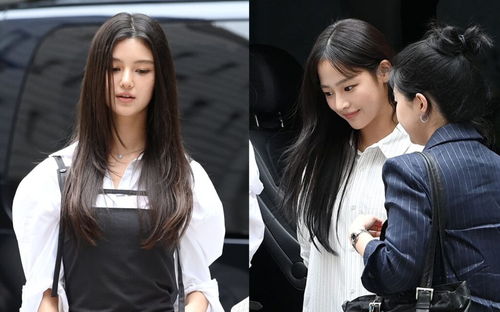 Newjeans' minji and danielle's beauty at the courthouse gain traction